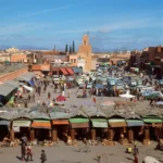 marketplace Jamaa el Fna square Morocco Marrakech Marrakech